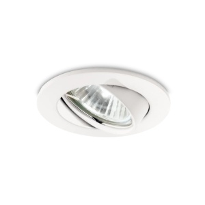 Spoturi, Spot incastrat orientabil Swing, 1xGU10, IP20, alb, Ideal Lux - savelectro.ro