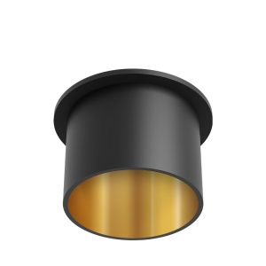 Spoturi, Spot incastrat rotund Alfa, aluminiu, negru-auriu, IP20, Braytron - savelectro.ro