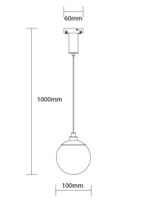 Spot LED 15434-OP, sina magnetica M05, tip pendul, 5W, 500 lm, lumina calda (3000K), IP20, negru, Optonica [2]- savelectro.ro