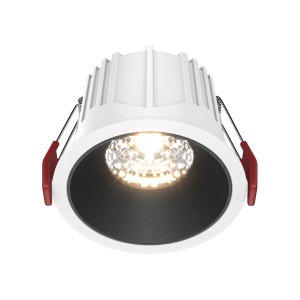 Corpuri de iluminat, Spot LED 15W Incastrat, Dimabil, Maytoni, 1050lm, Lumina Calda (3000K), Alb+Negru - savelectro.ro