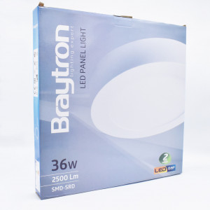 Aplica LED 36W rotunda, 2500 lm, lumina rece (6500K), IP20, Ø403 mm, alba Braytron