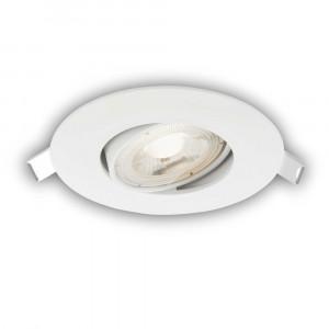 Spot LED 4.9W Incastrat, Rotund, Orientabil, Klausen, 480lm, Lumina Neutra (4000K), Alb [2]- savelectro.ro
