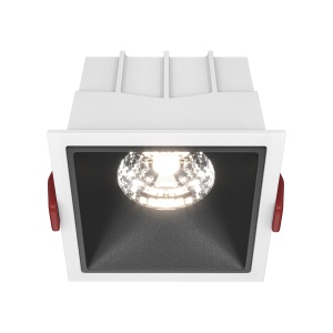 Corpuri de iluminat, Spot LED incastrat Maytoni Alfa LED, 15W, 1150lm, 4000K, IP20, alb-negru - savelectro.ro