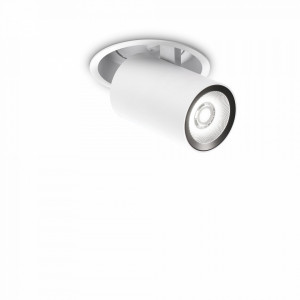 Spot LED Nova Fi 248165, orientabil, 12W, 1000lm, lumina calda, IP20, alb, Ideal Lux [1]- savelectro.ro