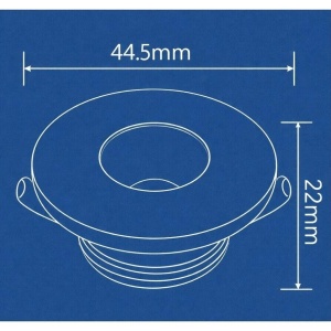 Spot LED rotund, 3W, 210 lm, lumina rece (6500 K), miniCOB, IP20, alb, Braytron [2]- savelectro.ro