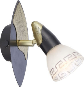 Spoturi, Spot Novara 5449-1, orientabil, 1xE14, negru+auriu, IP20, Globo Lighting - savelectro.ro