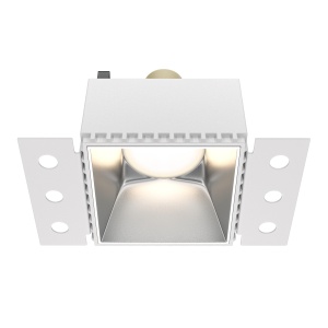 Spot Share DL051-01-GU10-SQ-WS, incastrat, alb+argintiu, IP20, Maytoni [1]- savelectro.ro