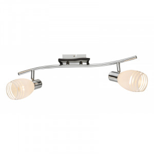 Spoturi, Spot Toay 541010-2, 2xE14, crom+alb, IP20, Globo Lighting - savelectro.ro