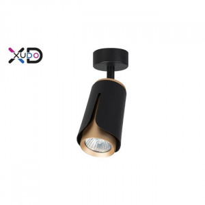 Corpuri de iluminat, Spot Xudo XD-IK261B, orientabil, 1xGU10, auriu+negru, IP20, Masterled - savelectro.ro