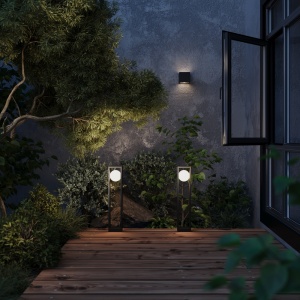 Stalp exterior Slate, 10W, lumina calda (3000K), IP65, grafit, Maytoni [6]- savelectro.ro