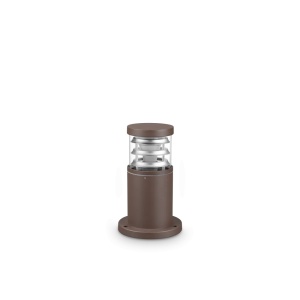 Stalpi iluminat exterior, Stalp exterior Tronco H25, 1xE27, IP65, cafeniu, Ideal Lux - savelectro.ro