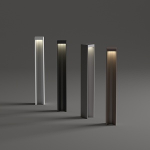 Stalp LED exterior Kurt, 11W, 530lm, lumina calda (3000 K), IP54, alb, Ideal Lux [2]- savelectro.ro