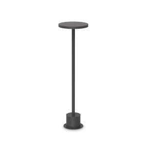 Stalpi iluminat exterior, Stalp LED exterior Toffee D160 H050, 11W, 890lm, lumina calda (3000 K), IP65, negru, Ideal Lux - savelectro.ro