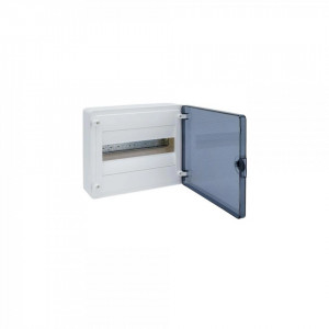 Tablouri electrice, Tablou 12 module montaj aplicat(PT), alb, usa fumurie, Hager - savelectro.ro