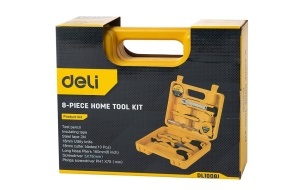 Trusa de scule pentru uz casnic, 8 piese, Deli Tools [2]- savelectro.ro