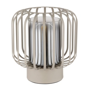 Veioza Alfred, 1xE27, IP20, nisipiu/fumuriu transparent, Globo Lighting [2]- savelectro.ro