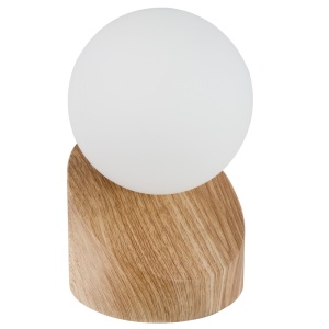 Veioze, Veioza Alisa, 1xG9, touch on/off, IP20, imitatie lemn, Globo Lighting - savelectro.ro