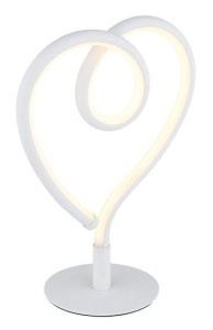 Veioza LED forma de inima 6W, 250 lm, lumina calda (3000K), IP20, alb [2]- savelectro.ro