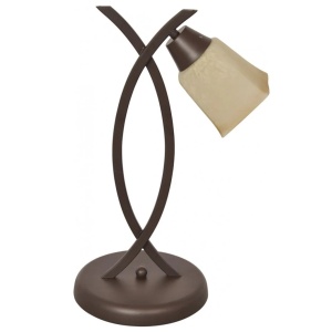 Veioze, Veioza Ramo KL2564, 1xE27, maro antic + bej, metal + sticla, stil clasic, Klausen - savelectro.ro