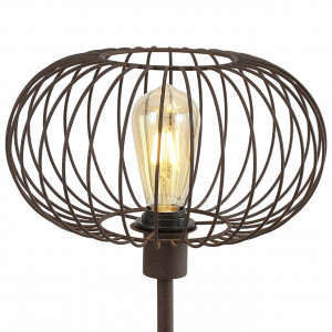 Veioza Wire KL108018, cu intrerupator, 1xE27, ruginie, IP20, Klausen [2]- savelectro.ro