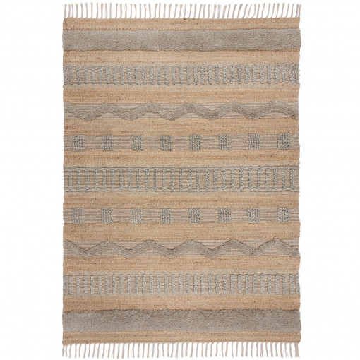 Covor Medina Jute Natural/Gri 160x230 cm