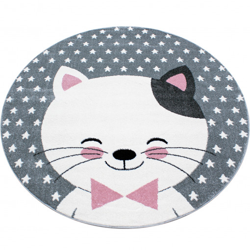 Covor Rotund Kids Roz V1 120x120 cm