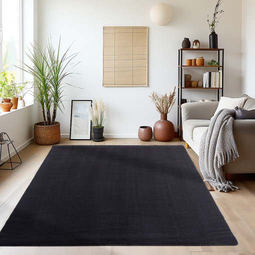 Covor Sky Negru V1 140x200 cm