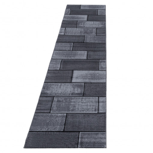 Covor tip Traversa Plus Negru V3 80x300 cm
