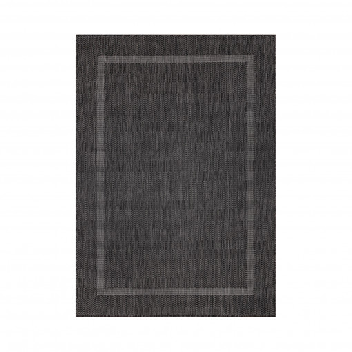 Covor tip Traversa Relax Negru V1 80x150 cm
