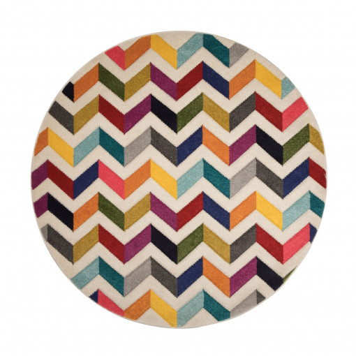 Covor Bolero Multicolor 160x160 cm, rotund