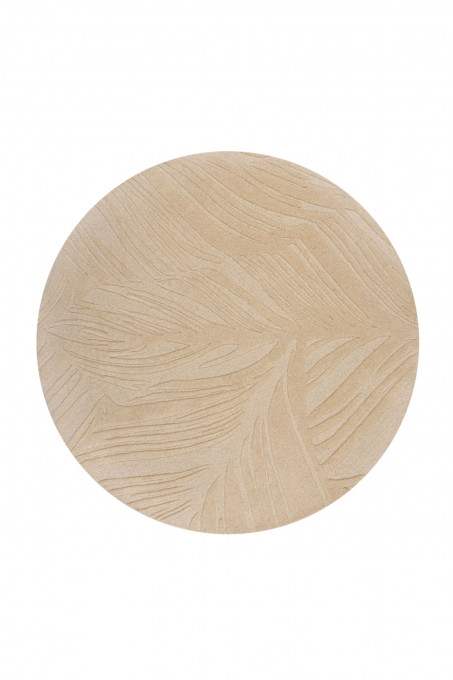 Covor Lino Leaf Natural 160x160 cm, rotund