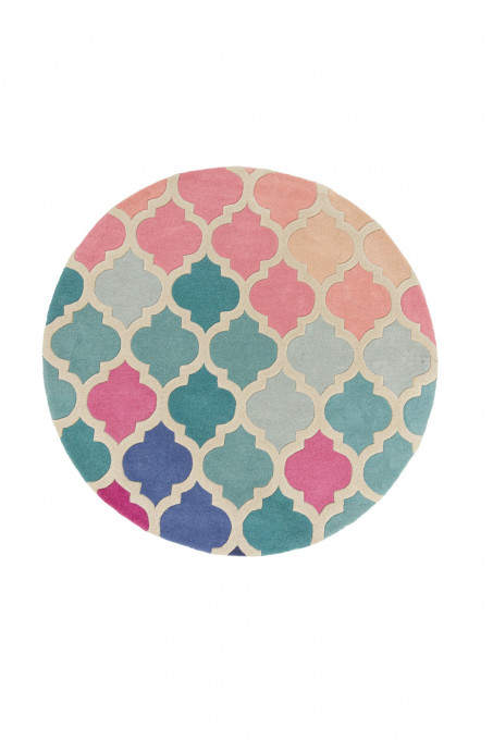 Covor Rosella Roz/Albastru 160x160 cm, rotund