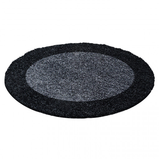 Covor Rotund Life Antracit V2 200x200 cm