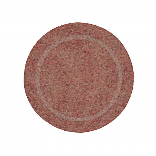 Covor Rotund Relax Rosu V1 120x120 cm