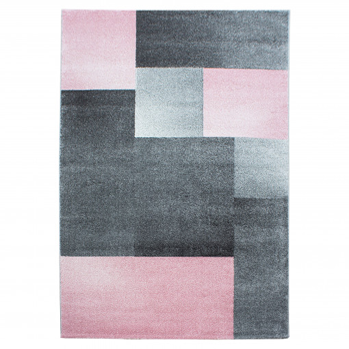 Covor tip Traversa Lucca Roz V1 80x250 cm