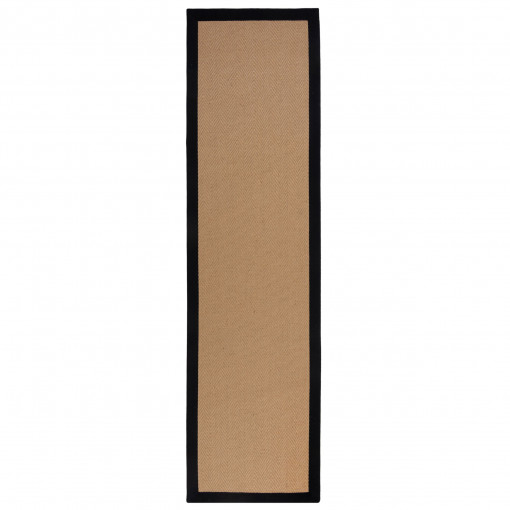 Covor traversă Kira Jute Negru 60x600 cm