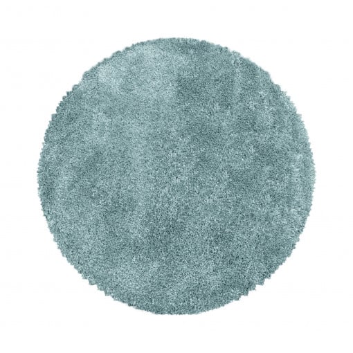 Covor Rotund Fluffy Albastru V1 160x160 cm