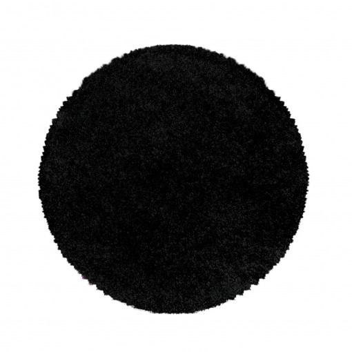 Covor Rotund Sydney Negru V2 80x80 cm