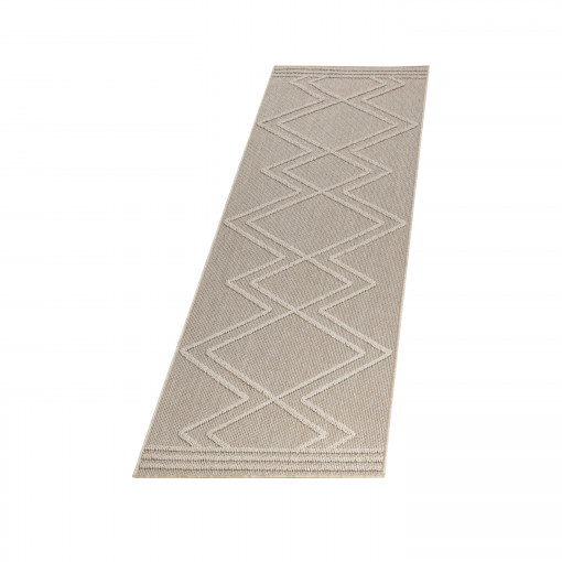 Covor tip Traversa Patara Bej V4 80x250 cm