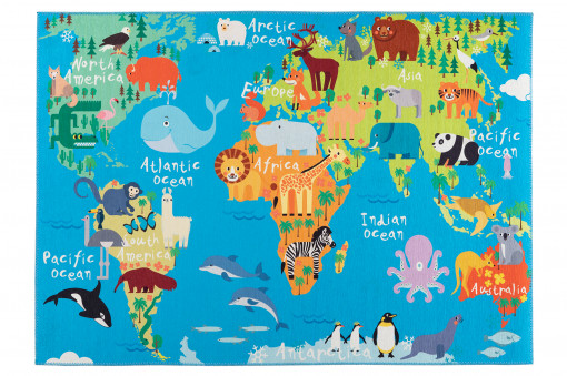 Covor copii My Torino Kids Albastru 80x120 cm