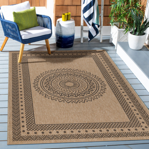 Covor Dhaka Negru V4 200x290 cm