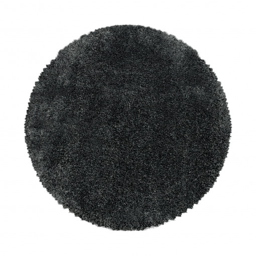 Covor Rotund Fluffy Gri V1 200x200 cm