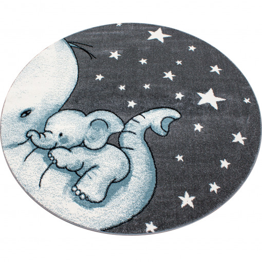 Covor Rotund Kids Albastru V3 120x120 cm