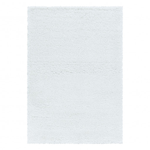 Covor tip Traversa Fluffy Alb V1 60x110 cm
