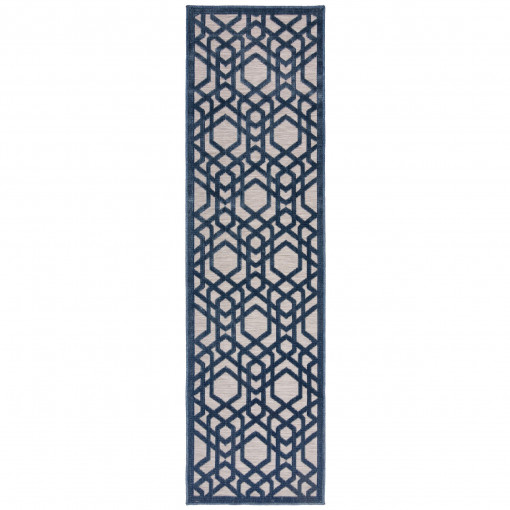 Covor traversă Oro Albastru 66x230 cm
