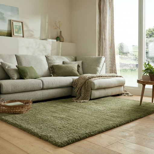 Covor Feather Soft Verde Olive 200x290 cm