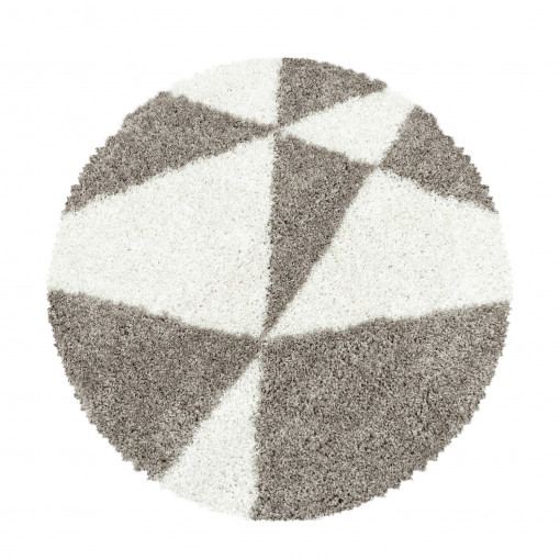 Covor Rotund Tango Bej V1 200x200 cm