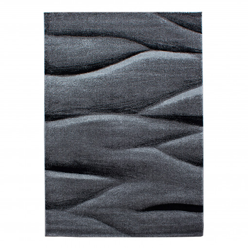 Covor tip Traversa Lucca Negru V1 80x150 cm
