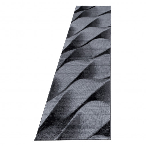 Covor tip Traversa Parma Negru V3 80x300 cm