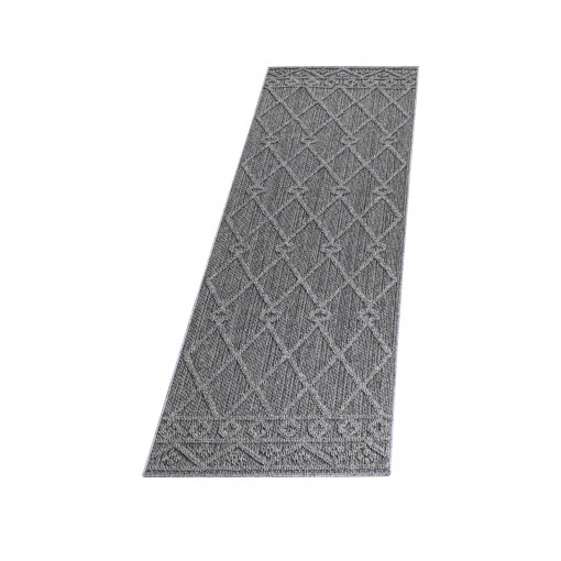 Covor tip Traversa Patara Gri V5 80x250 cm